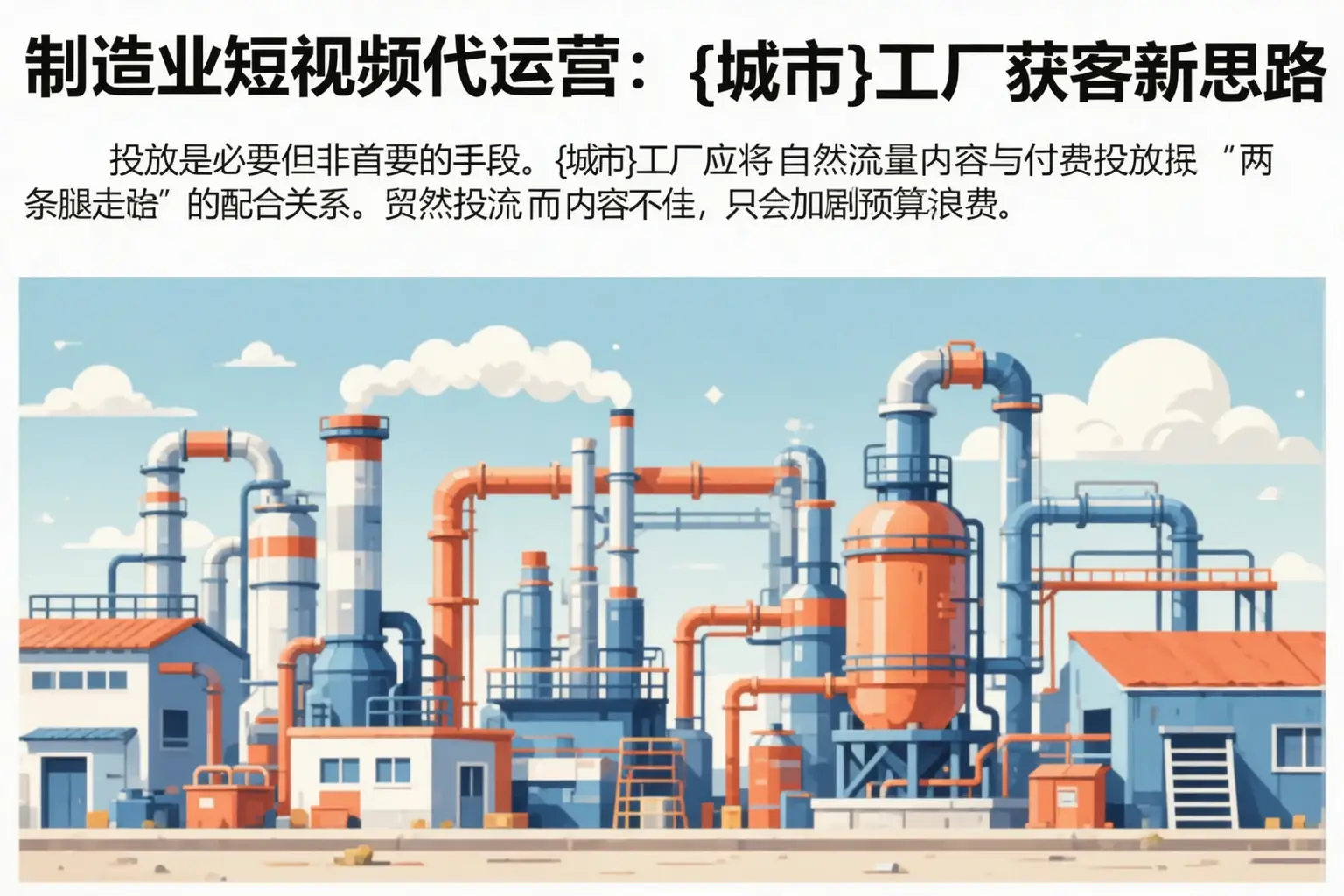制造业短视频代运营：垦利工厂获客新思路